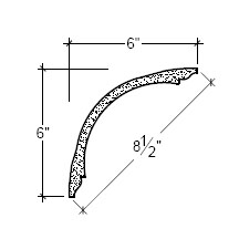 Side View image of Plaster Cove Moulding – DC506-012
