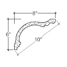 Side View image of Plaster Cove Moulding – DC506-041
