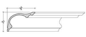 2D View image of Plaster Cove Moulding – DC506-043