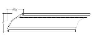 2D View image of Plaster Cove Moulding – DC506-049