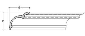 2D View image of Plaster Cove Moulding – DC506-058