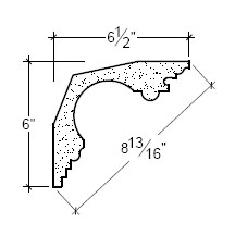 Side View image of Plaster Cove Moulding – DC506-063