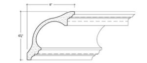 2D View of Plaster Cove Moulding – DC506-066 2D View image of Plaster Cove Moulding – DC506-066