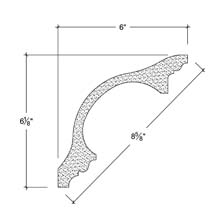 Side View of Plaster Cove Moulding – DC506-066 Side View image of Plaster Cove Moulding – DC506-066