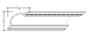 2D View of Plaster Cove Moulding – DC506-067 2D View image of Plaster Cove Moulding – DC506-067