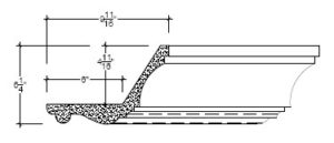 2D View of Plaster Cove Lighting – DC506-114 2D View image of Plaster Cove Lighting – DC506-114