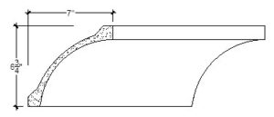 2D View image of Plaster Cove Moulding – DC506-121C