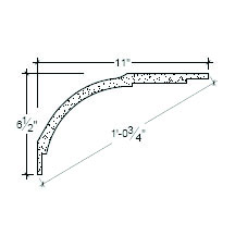 Side View image of Plaster Cove Moulding – DC506-129