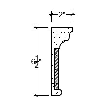 Side View image of Plaster Frieze Moulding – DC506-136