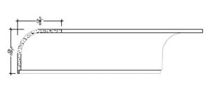 2D View image of Plaster Cove Moulding – DC506-160