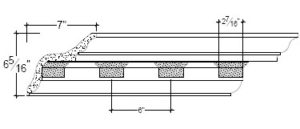 2D View image of Plaster Cornice – DC506-172B