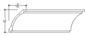 2D View of Plaster Cove Moulding – DC506-175B 2D View image of Plaster Cove Moulding – DC506-175B