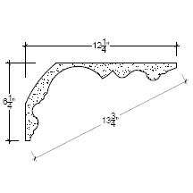 Side View image of Plaster Cove Moulding – DC506-209
