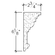 Side View image of Plaster Frieze Moulding – DC506-214