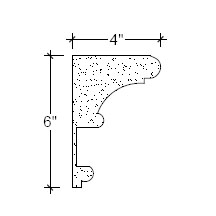 Side View image of Plaster Frieze Moulding – DC506-300