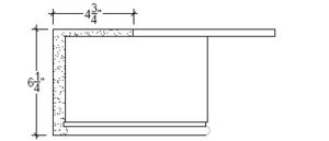 2D View of Plaster Crown Moulding – DC506-307 2D View image of Plaster Crown Moulding – DC506-307