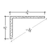 Side View of Plaster Crown Moulding – DC506-307B Side View image of Plaster Crown Moulding – DC506-307B