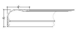 2D View image of Plaster Cove Moulding – DC506-315