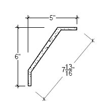 Side View image of Plaster Crown Moulding – DC506-316