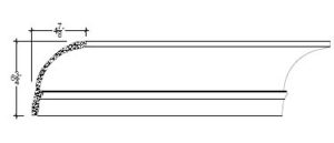 2D View image of Plaster Cove Moulding – DC506-322