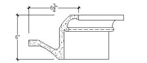2D View image of Plaster Crown Moulding – DC506-335