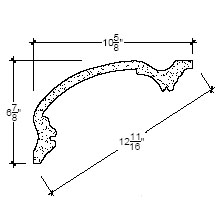 Side View image of Plaster Cove Moulding – DC506-350