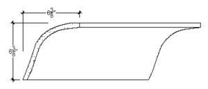 2D View image of Plaster Cove Moulding – DC506-371