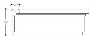 2D View image of Plaster Frieze Moulding – DC506-372