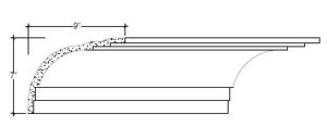 2D View image of Plaster Cove Moulding – DC507-010
