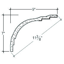 Side View image of Plaster Cove Moulding – DC507-010