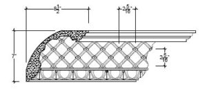 2D View image of Plaster Cornice – DC507-014