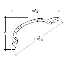 Side View image of Plaster Cove Moulding – DC507-018