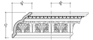 2D View image of Plaster Cornice – DC507-023
