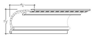 2D View image of Plaster Cove Moulding – DC507-031