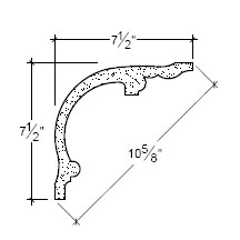Side View image of Plaster Cove Moulding – DC507-031