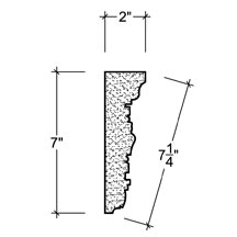 Side View image of Plaster Frieze Moulding – DC507-034