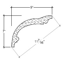 Side View image of Plaster Cove Moulding – DC507-040