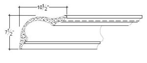 2D View of Plaster Cove Moulding – DC507-043 2D View image of Plaster Cove Moulding – DC507-043
