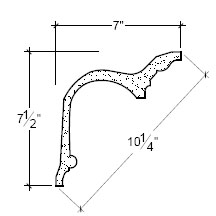 Side View image of Plaster Cove Moulding – DC507-047A