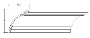 2D View of Plaster Cove Moulding – DC507-049 2D View image of Plaster Cove Moulding – DC507-049