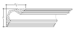 2D View image of Plaster Cove Moulding – DC507-063