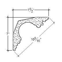 Side View image of Plaster Cove Moulding – DC507-063