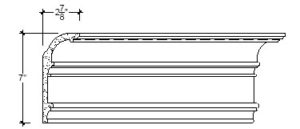 2D View of Plaster Cove Moulding – DC507-080 2D View image of Plaster Cove Moulding – DC507-080