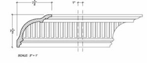 2D View image of Plaster Cornice – DC507-103