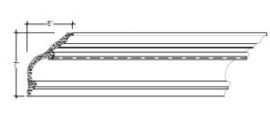 2D View image of Plaster Cove Moulding – DC507-143