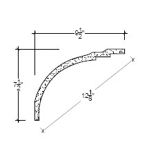 Side View image of Plaster Cove Moulding – DC507-157