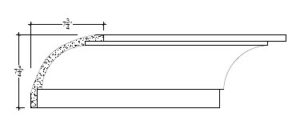 2D View image of Plaster Cove Moulding – DC507-175
