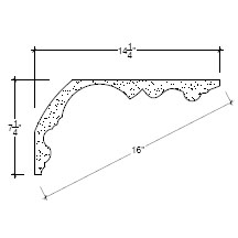 Side View image of Plaster Cove Moulding – DC507-209
