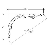 Side View image of Plaster Cove Moulding – DC507-224