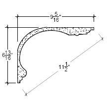 Side View image of Plaster Cove Moulding – DC507-260
